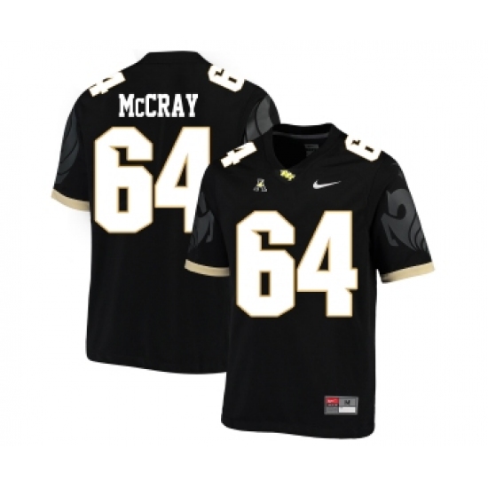 UCF Knights 64 Justin McCray Black College Football Jersey - Ujersey