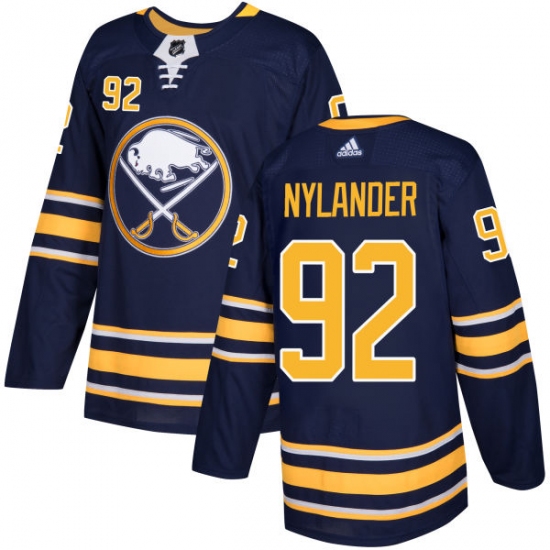 Youth Adidas Buffalo Sabres #92 Alexander Nylander Authentic Navy Blue Home NHL Jersey - Ujersey
