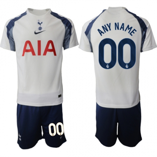 Men's Tottenham Hotspur Custom 2025-26 White Home Soccer Jersey Suit - Ujersey