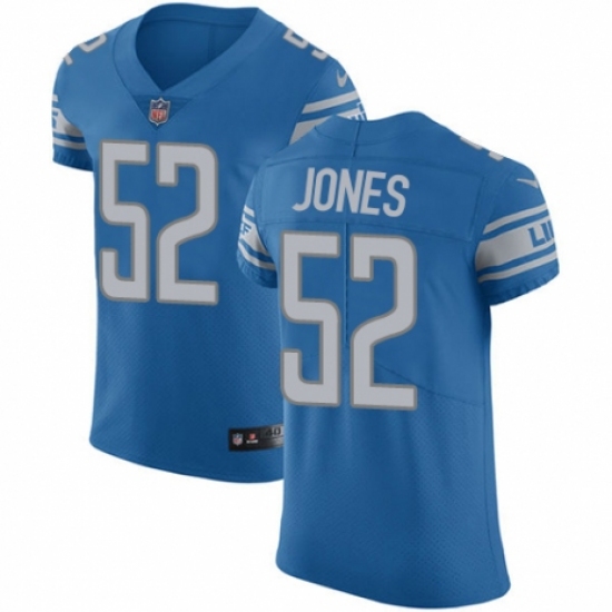 Men's Nike Detroit Lions #52 Christian Jones Blue Team Color Vapor Untouchable Elite Player NFL Jersey - Ujersey