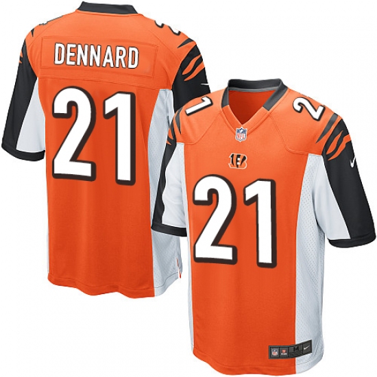 Men's Nike Cincinnati Bengals #21 Darqueze Dennard Game Orange Alternate NFL Jersey - Ujersey