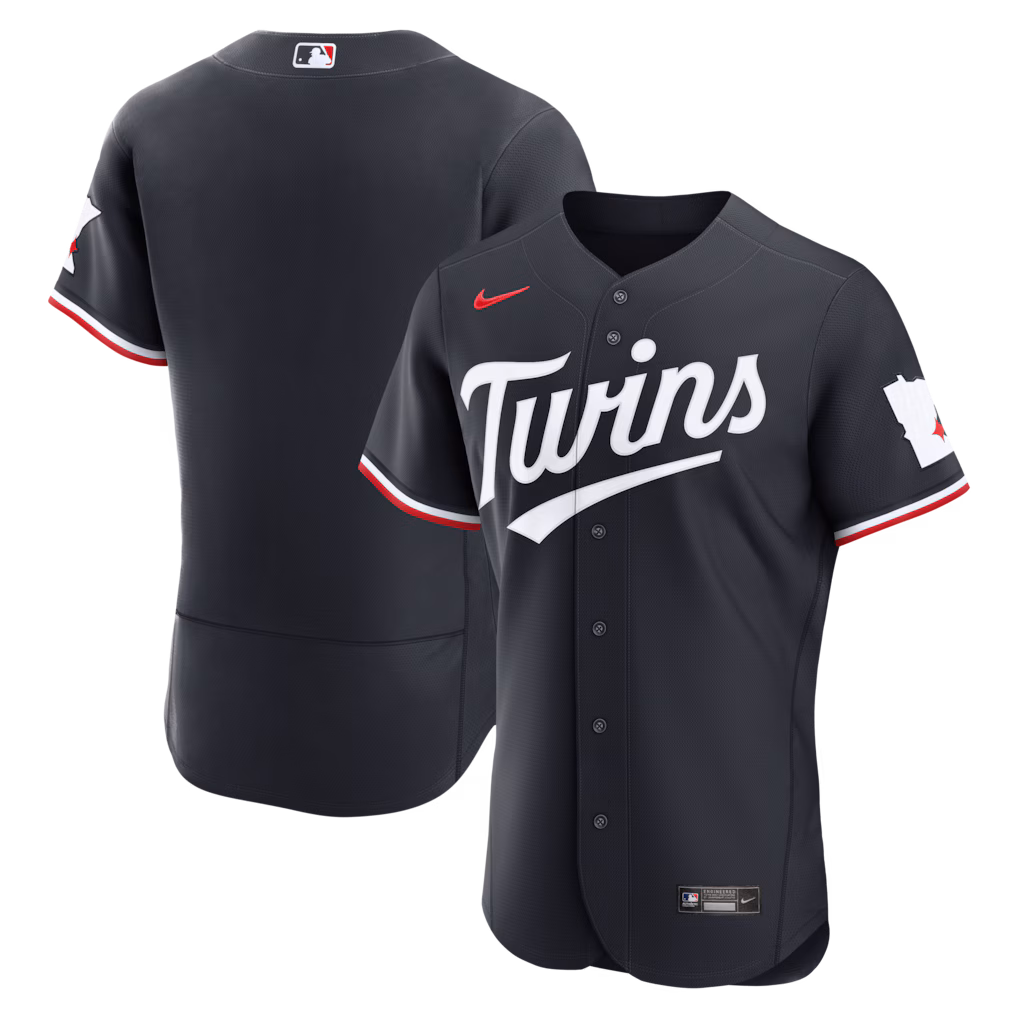 Men's Minnesota Twins  Nike Navy Alternate Authentic Jersey - Ujersey