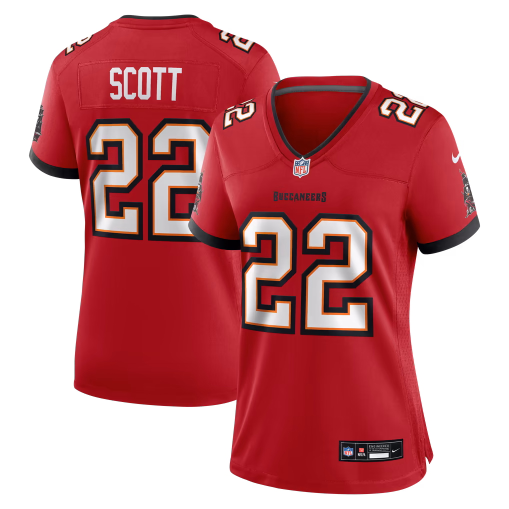 Women's Tampa Bay Buccaneers Keionte Scott Nike Red Team Game Jersey - Ujersey Shop