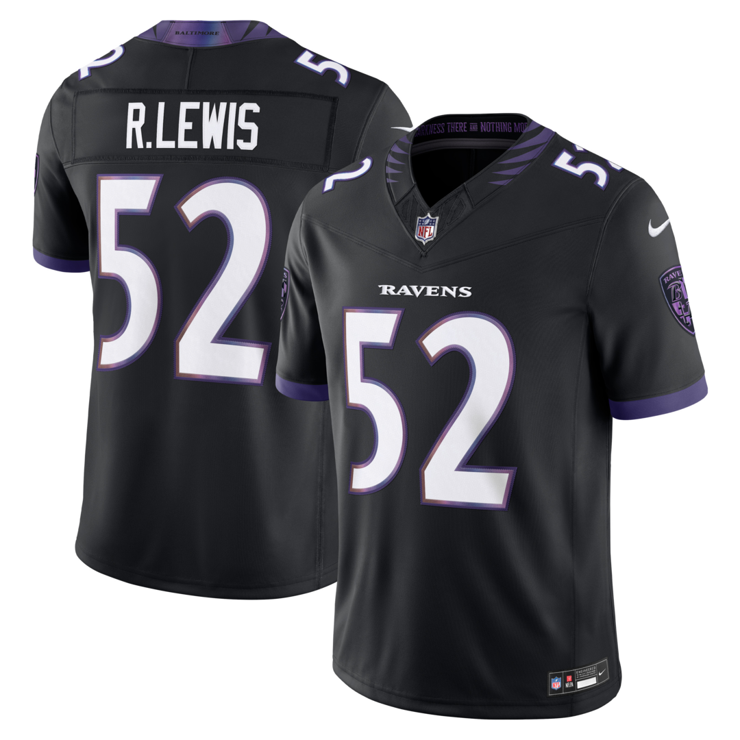 Men's Baltimore Ravens Ray Lewis Nike Black Alternate Vapor F.U.S.E. Stitched Retired Player Limited Jersey