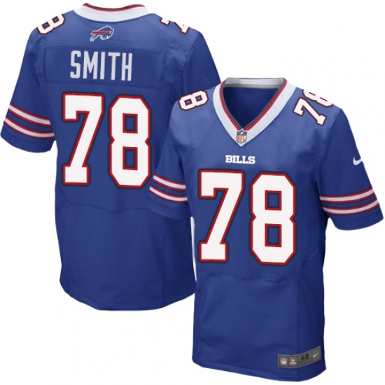 Men's Nike Buffalo Bills #78 Bruce Smith Elite Royal Blue Team Color NFL Jersey - Ujersey