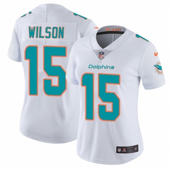Women's Nike Miami Dolphins #15 Albert Wilson White Vapor Untouchable Elite Player NFL Jersey - Ujersey