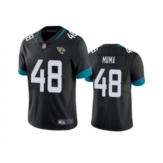 Men's Jacksonville Jaguars #48 Chad Muma Black Vapor Untouchable Limited Stitched Jersey - Ujersey