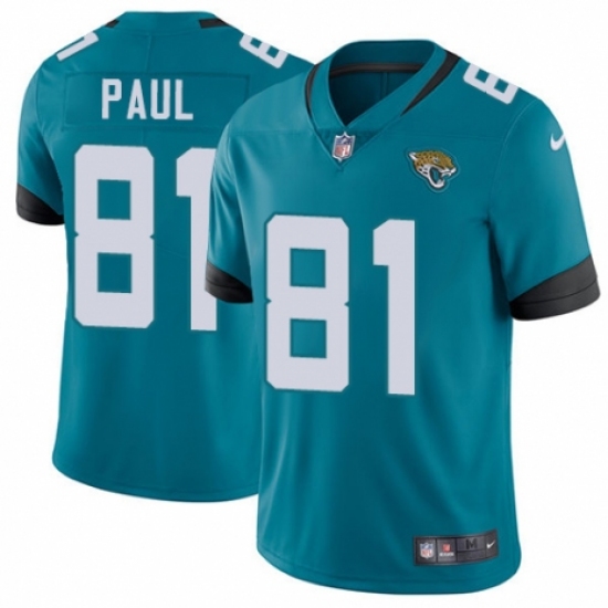Youth Nike Jacksonville Jaguars #81 Niles Paul Black Alternate Vapor Untouchable Limited Player NFL Jersey - Ujersey