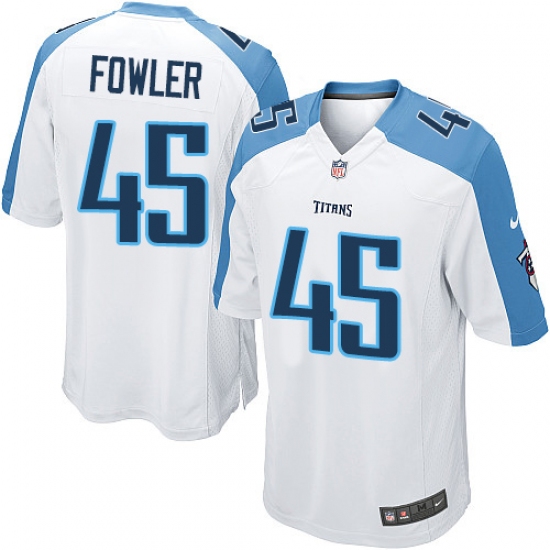 Men's Nike Tennessee Titans #45 Jalston Fowler Game White NFL Jersey - Ujersey
