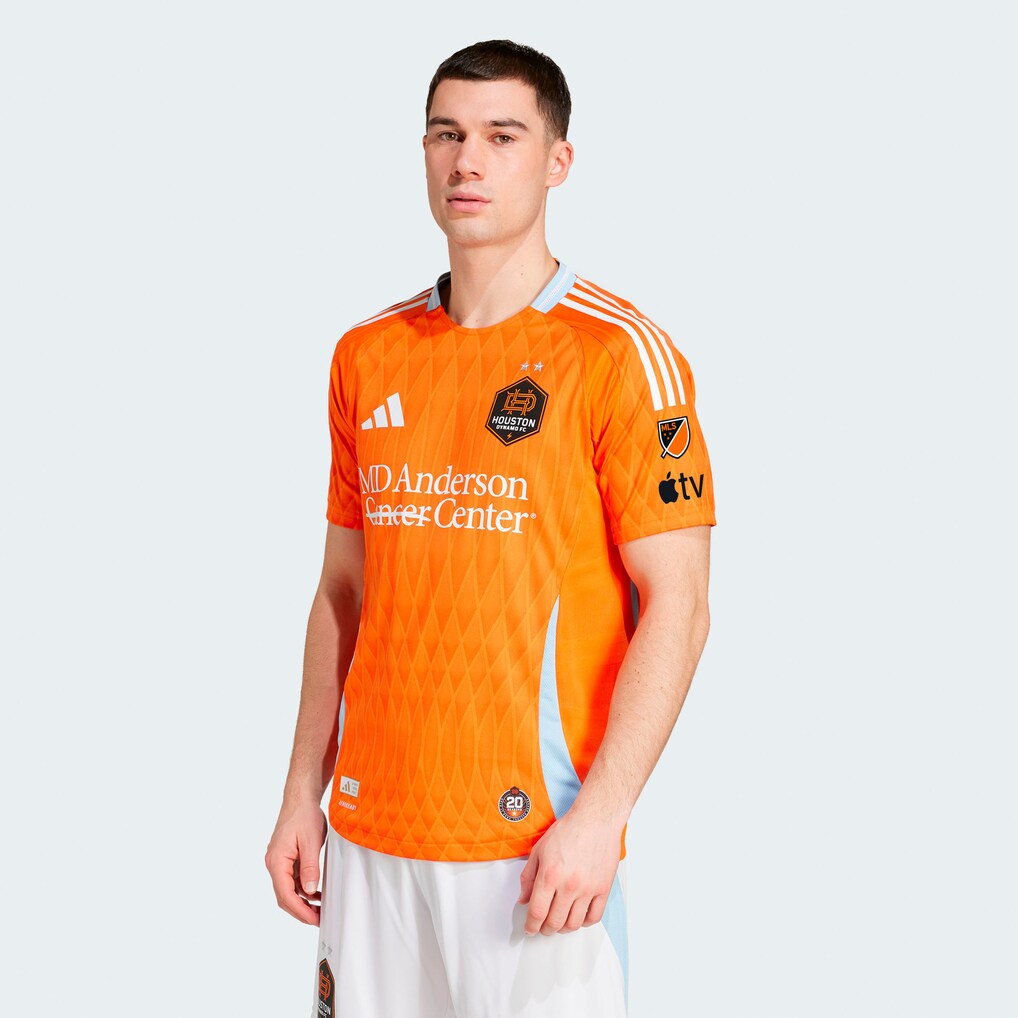 Men's Houston Dynamo FC adidas Orange 2025 Season 20 On-Field Authentic Jersey - Ujersey