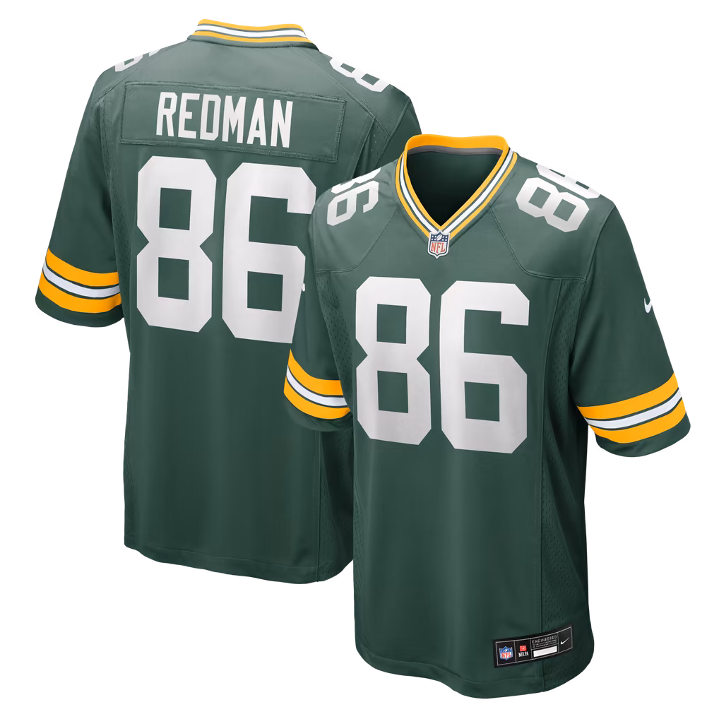 Men's Green Bay Packers Mark Redman Nike Green Team Game Jersey - Ujersey