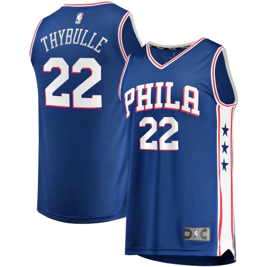 Men's Philadelphia 76ers #22 Matisse Thybulle Fanatics Branded Royal 2020-21 Fast Break Player Jersey - Ujersey