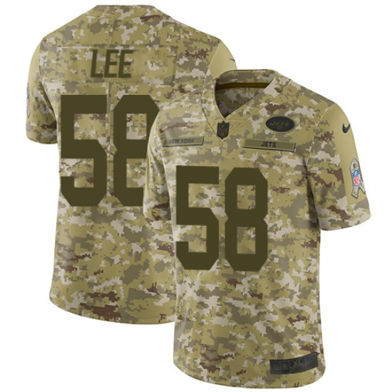 Youth Nike New York Jets #58 Darron Lee Limited Camo 2018 Salute to Service NFL Jersey - Ujersey