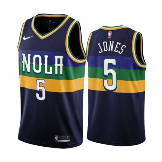 Men's New Orleans Pelicans #5 Herbert Jones 2022-23 Black City Edition Stitched Basketball Jersey - Ujersey