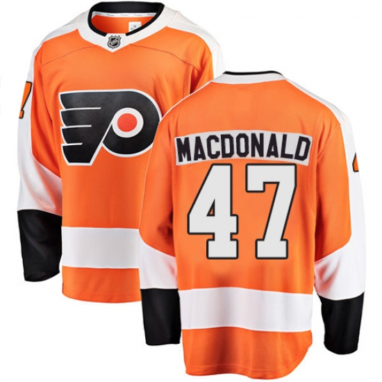 Youth Philadelphia Flyers #47 Andrew MacDonald Fanatics Branded Orange Home Breakaway NHL Jersey - Ujersey