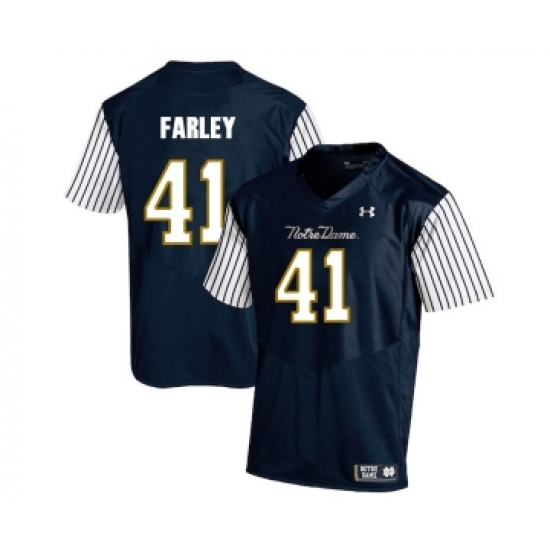 Notre Dame Fighting Irish 41 Matthias Farley Navy College Football Jersey - Ujersey