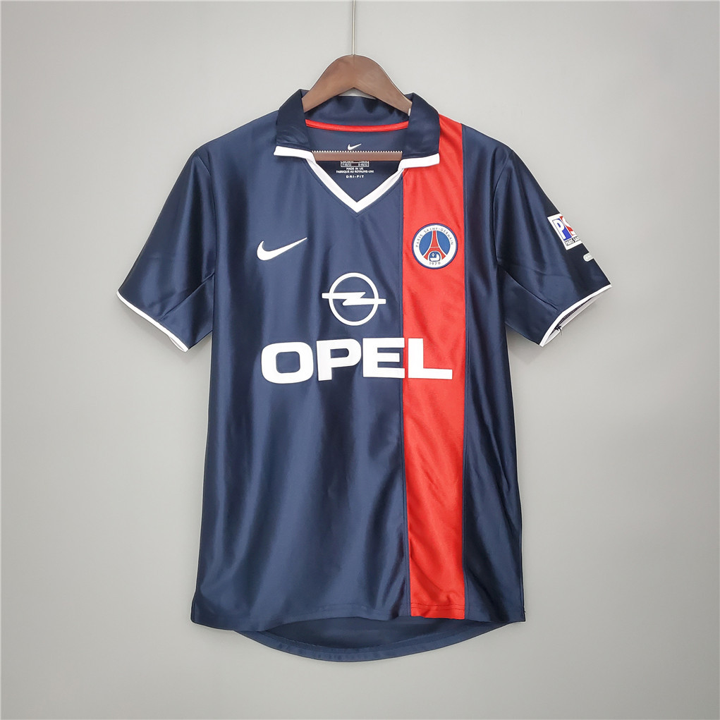 PSG Retro Jersey Home Soccer Shirt 2001/02 - U-jersey