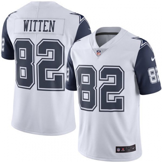 Youth Nike Dallas Cowboys #82 Jason Witten Limited White Rush Vapor Untouchable NFL Jersey - Ujersey