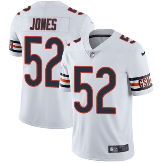 Men's Nike Chicago Bears #52 Christian Jones White Vapor Untouchable Limited Player NFL Jersey - Ujersey
