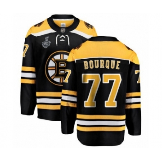 Men's Boston Bruins #77 Ray Bourque Authentic Black Home Fanatics Branded Breakaway 2019 Stanley Cup Final Bound Hockey Jersey - Ujersey