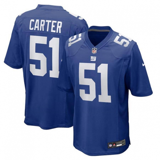 Men's New York Giants #51 Abdul Carter Royal 2025 First Round Pick Football Stitched Game Jersey - Ujersey