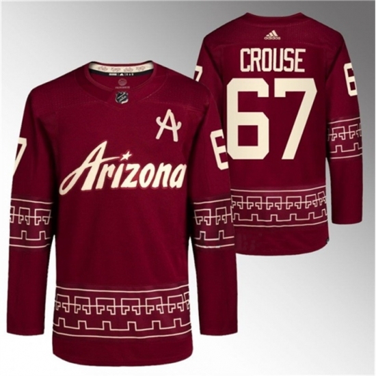 Men's Arizona Coyotes #67 Lawson Crouse Garnet Alternate Pro Jersey - Ujersey