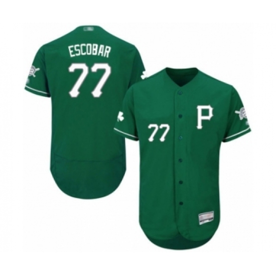 Men's Pittsburgh Pirates #77 Luis Escobar Green Celtic Flexbase Authentic Collection Baseball Player Jersey - Ujersey