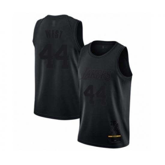 Men's Los Angeles Lakers #44 Jerry West Swingman Black MVP Basketball Jersey - Ujersey