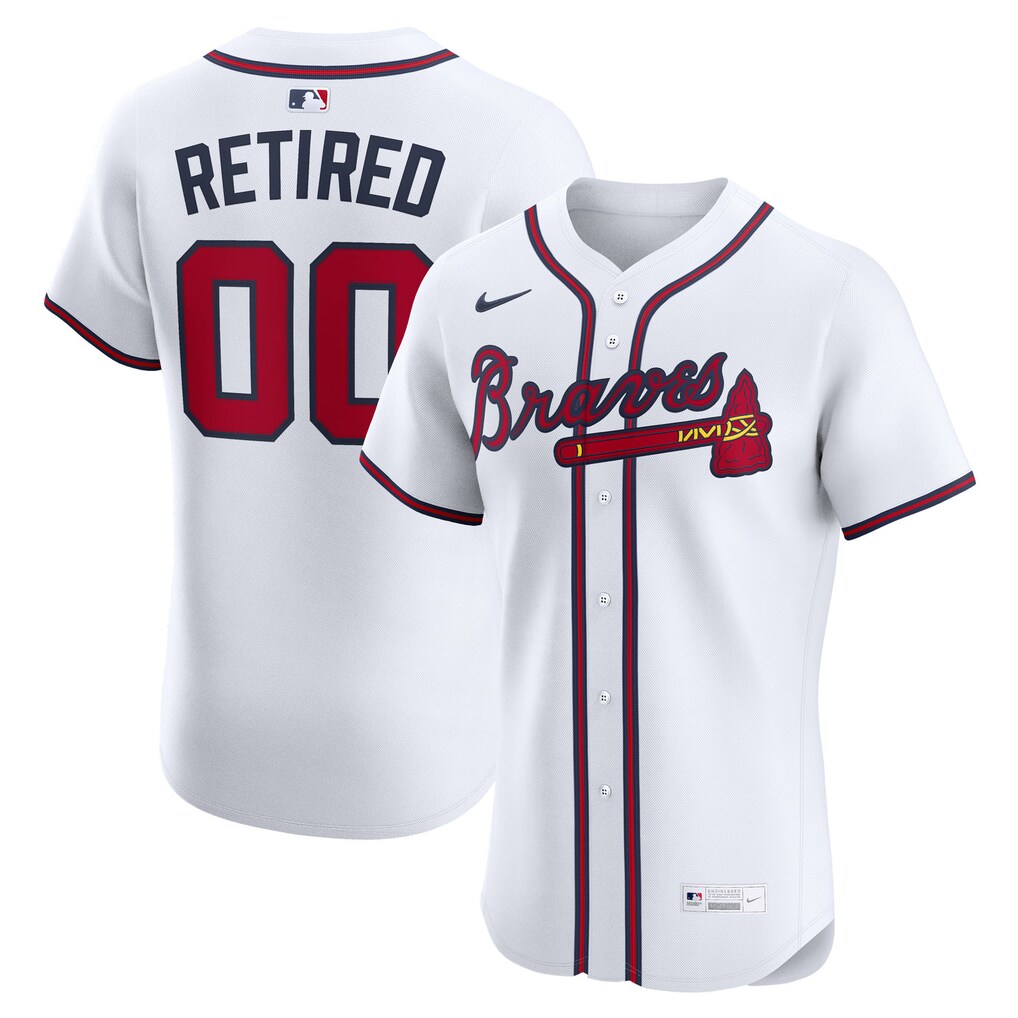 Men's Atlanta Braves Nike White  Home Elite Pick-A-Player Retired Roster Jersey - Ujersey