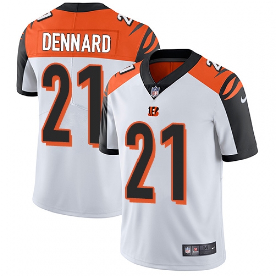 Men's Nike Cincinnati Bengals #21 Darqueze Dennard Vapor Untouchable Limited White NFL Jersey - Ujersey