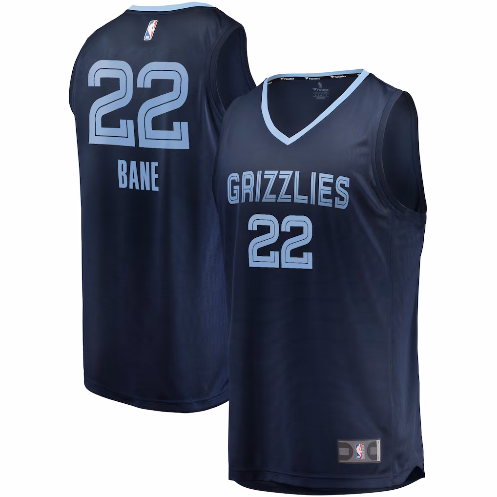 Men's Memphis Grizzlies Desmond Bane Fanatics Navy 2020 NBA Draft First Round Pick Fast Break Replica Jersey - Icon Edition - Ujersey Shop