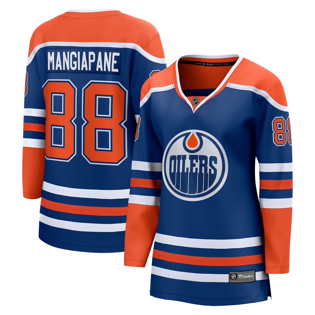 Women's Edmonton Oilers Andrew Mangiapane Fanatics Royal Home Breakaway Jersey - U-jersey