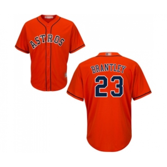 Men's Houston Astros #23 Michael Brantley Replica Orange Alternate Cool Base Baseball Jersey - Ujersey