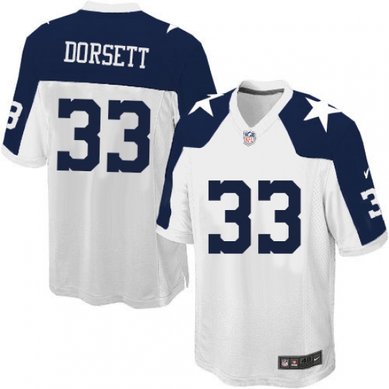 Men's Nike Dallas Cowboys #33 Tony Dorsett Game White Throwback Alternate NFL Jersey - Ujersey