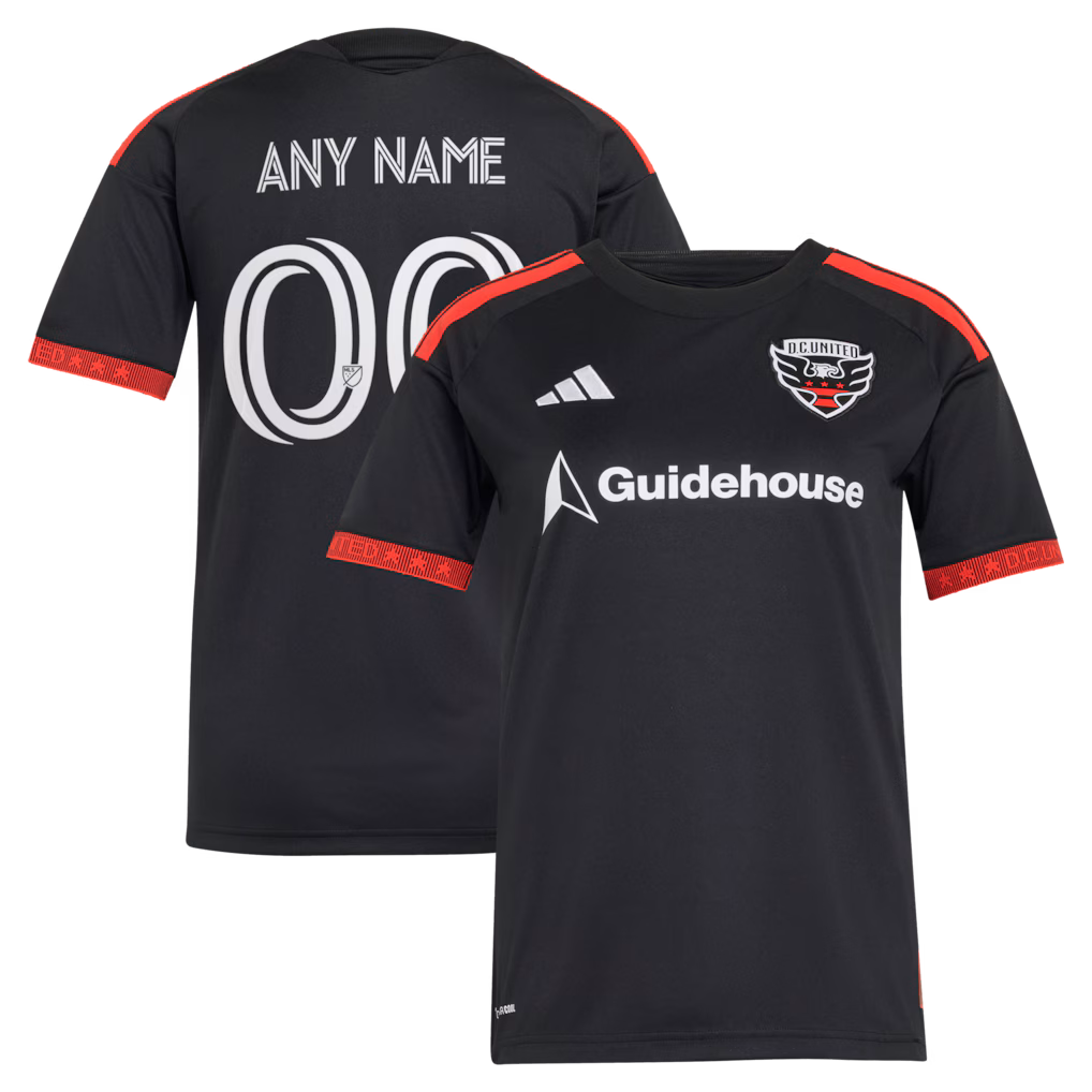 Women's D.C. United adidas Black 2026 Black-and-Red Kit Replica Custom Jersey - Ujersey NHL