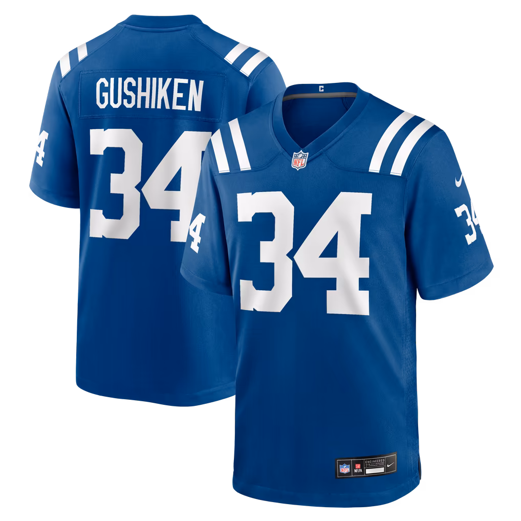 Men's Indianapolis Colts Kapena Gushiken Nike Royal Team Game Jersey - U-jersey