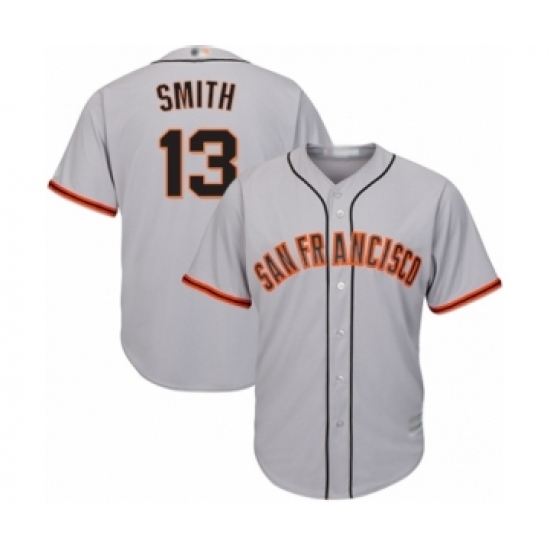Youth San Francisco Giants #13 Will Smith Authentic Grey Road Cool Base Baseball Jersey - Ujersey