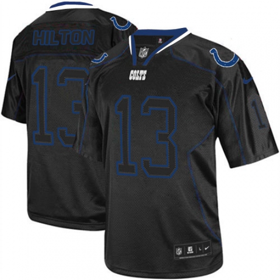 Men's Nike Indianapolis Colts #13 T.Y. Hilton Elite Lights Out Black NFL Jersey - Ujersey