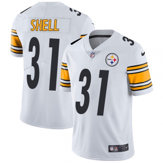 Youth Nike Pittsburgh Steelers #31 Donnie Shell White Vapor Untouchable Limited Player NFL Jersey - Ujersey
