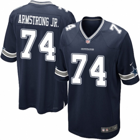 Men's Nike Dallas Cowboys #74 Dorance Armstrong Jr. Game Navy Blue Team Color NFL Jersey - Ujersey