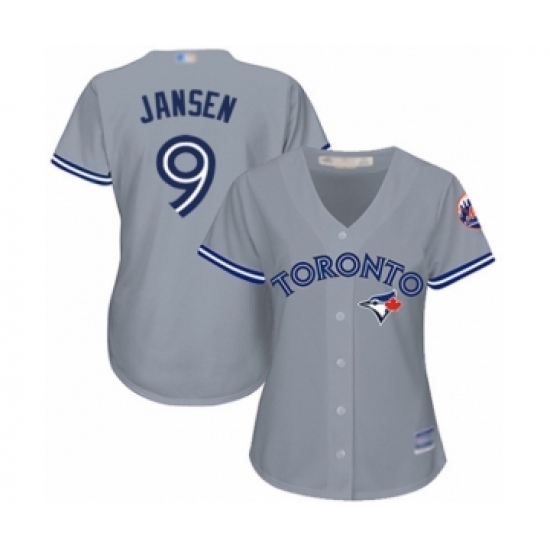 Women's Toronto Blue Jays #9 Danny Jansen Authentic Grey Road Baseball Player Jersey - Ujersey