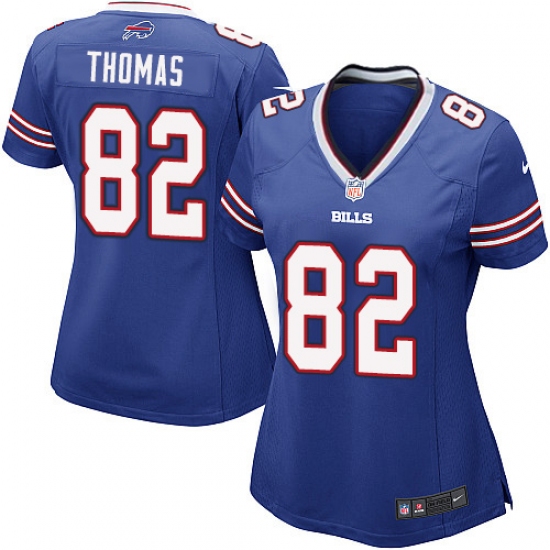Women's Nike Buffalo Bills #82 Logan Thomas Game Royal Blue Team Color NFL Jersey - Ujersey
