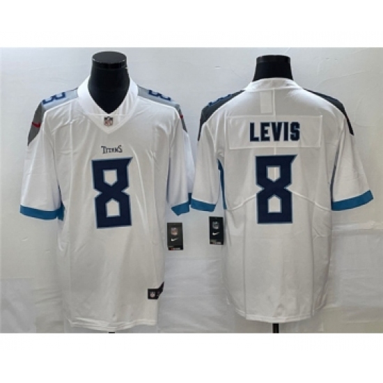 Men's Tennessee Titans #8 Will Levis White Vapor Untouchable Stitched Jersey - Ujersey
