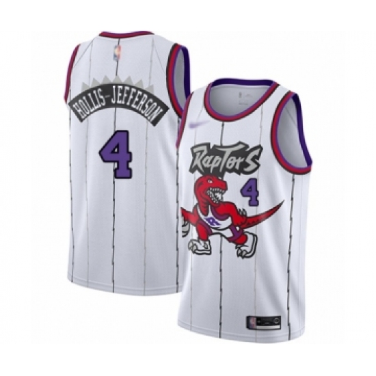 Youth Toronto Raptors #4 Rondae Hollis-Jefferson Swingman White Hardwood Classics Basketball Jersey - Ujersey