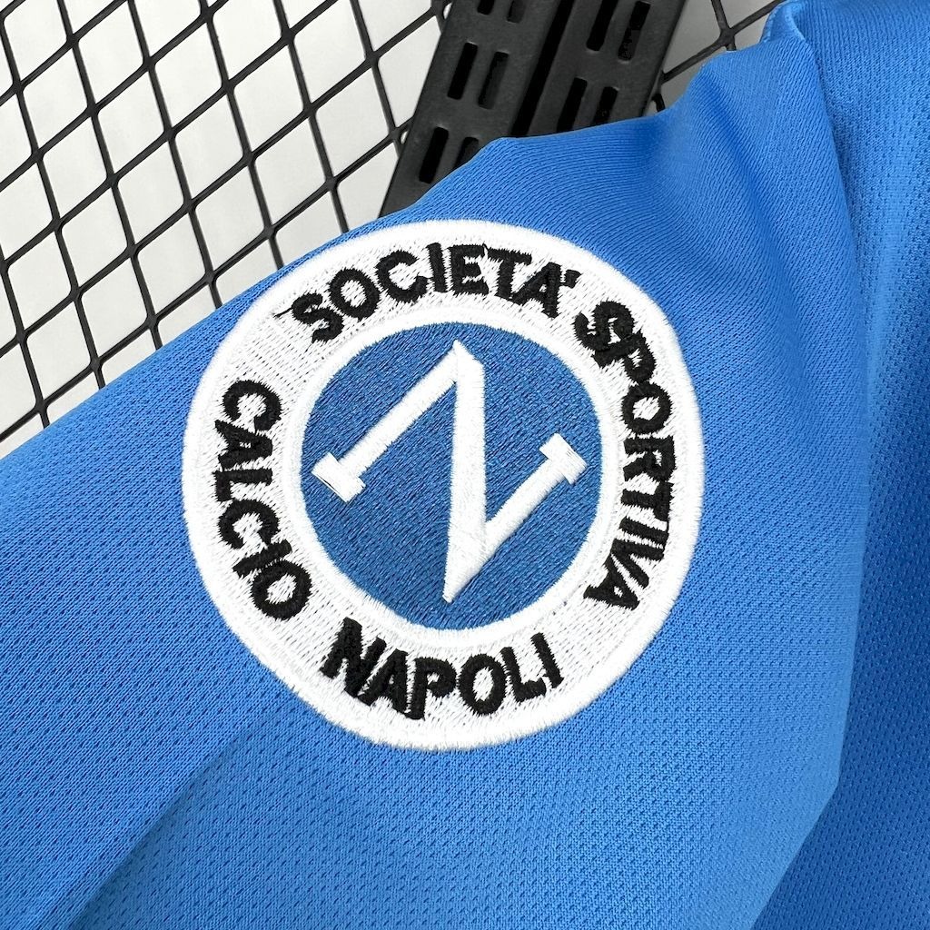 Napoli Retro Soccer Jersey Home Custom Maradona Shirt 1987-88 - ujerseystore