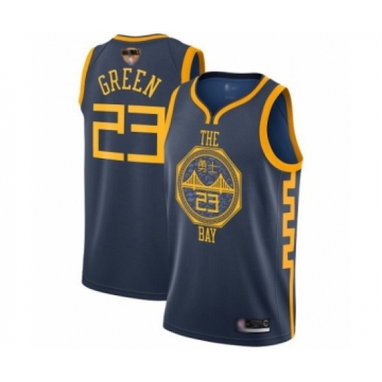 Women's Golden State Warriors #23 Draymond Green Swingman Navy Blue Basketball 2019 Basketball Finals Bound Jersey - City Edition - Ujersey