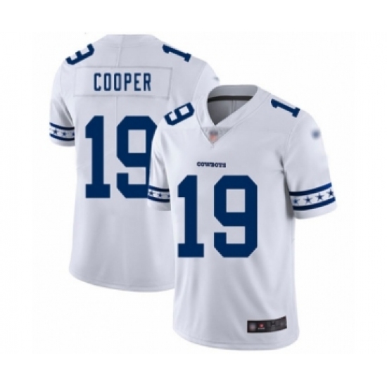 Men's Dallas Cowboys #19 Amari Cooper White Team Logo Fashion Limited Football Jersey - Ujersey
