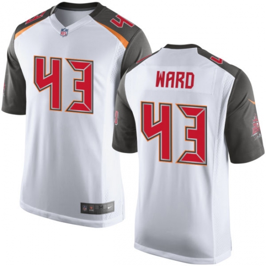 Men's Nike Tampa Bay Buccaneers #43 T.J. Ward Game White NFL Jersey - Ujersey