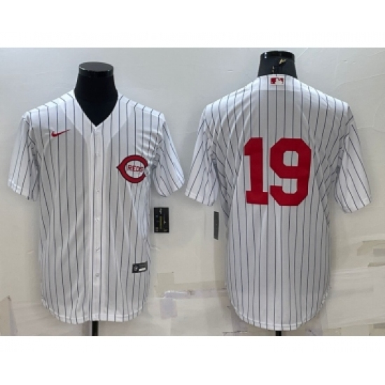 Men's Cincinnati Reds #19 Joey Votto 2022 White Field of Dreams Stitched Baseball Jersey - Ujersey