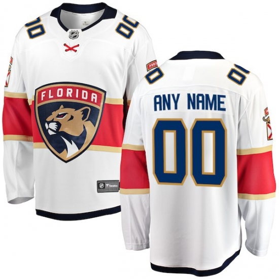Men's Florida Panthers Fanatics Branded White Away Breakaway Custom Jersey - Ujersey